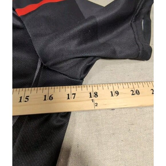 Cycling Jersey Mens Small Black Red Moxilyn Full Zip Short Sleeve Bicycle Racing - Picture 10 of 10